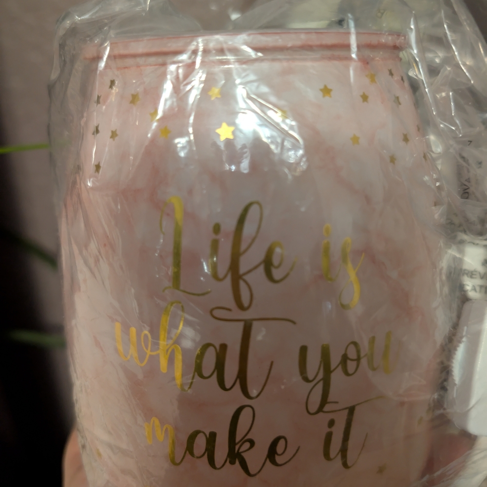 Pink and Gold Insulated Tumbler